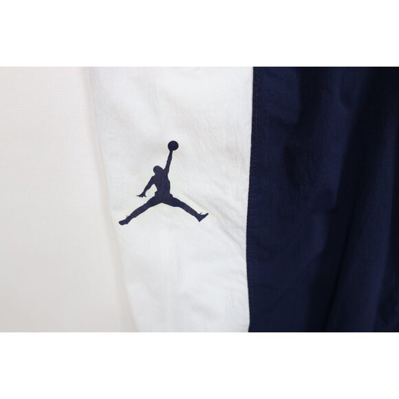 Nike Air Jordan Mens Small Line Jumpman Windbreaker Joggers Pants Navy Blue - Picture 5 of 13